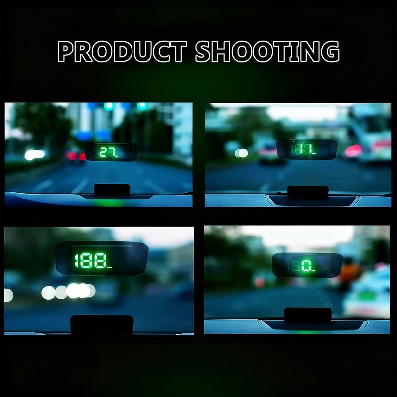 Head-Up Display Projector for Cars, Car HUD, Digital GPS HUD Speedometer, USB Cable Plug and Play, Large Font Display, Car Accessory