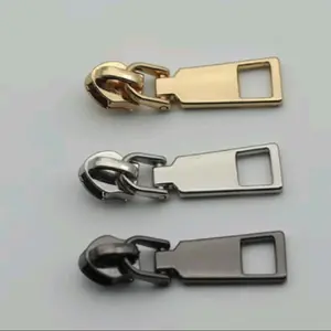 Metal Zipper Pulls - Set of 3 same color