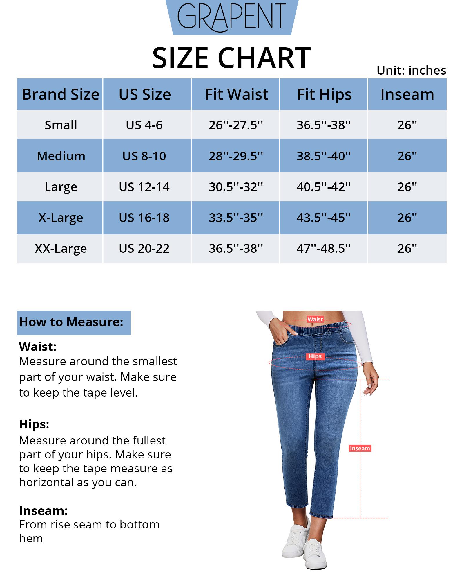 GRAPENT Pull On Jeans for Women High Waisted Skinny Capri Pants Trendy Stretch Denim Cropped Jeans Crop Jeggings Capris SpringStatements