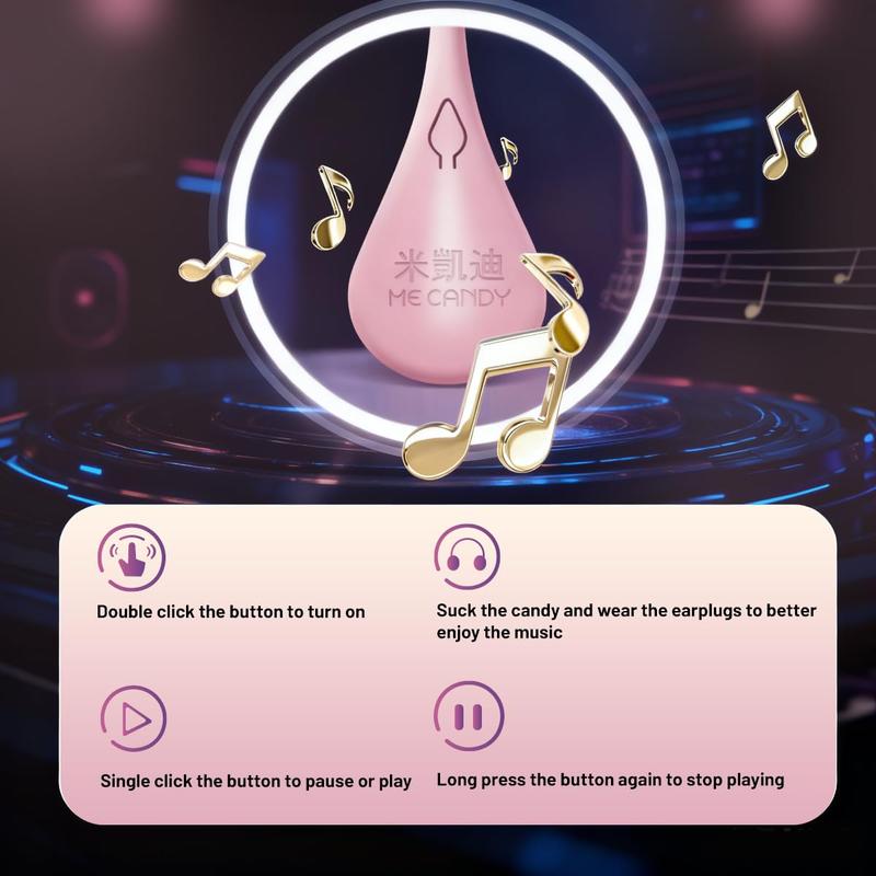 Candy Master MeCandy 4D Music Lollipop 4D design shaped in Bear, Strawberry, Dinasour, Love Heart Fruity Flavor,strawberry, white peach |sugar free singing lollipop