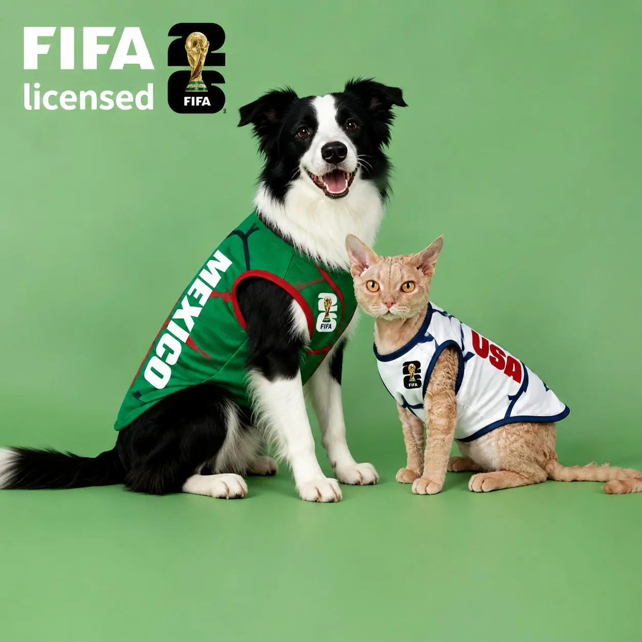 FIFA World Cup Official 2026 Licensed Luxury Pet Clothes Dog Jerseys  Cat T-shirt Comfortable Dog Apparel T Shirt Support recommend sizing up, T Shirts, Licensed Gear