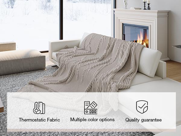 Ultra-Soft Blanket Modern Luxury Living Room Sofa Throw Winter Warmth Thickened Leisure Blanket,Holiday Haul