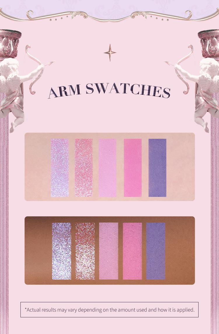 Flower Knows Violet Strawberry Rococo Collection Five-Color Eyeshadow Palette, longlasting, makeup, cosmetic, matte, shimmer, dealsforyoudays