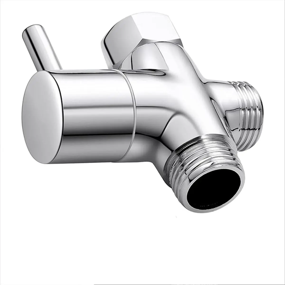 Shower Diverted Valve, 1 Count 3-way Shower Arm Diverted Valve with Switch, Bathroom Fixture Accessories, Shower Diverter