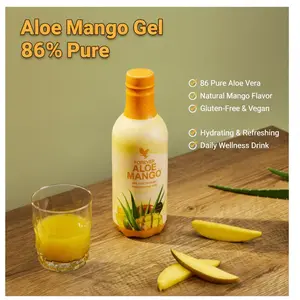 Forever Aloe Mango Gel – 86% Pure Aloe Vera Gel with Natural Mango Flavor, Gluten-Free & Vegan, Hydrating & Refreshing Drink for Daily Wellness
