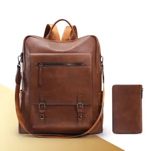 HKCLUF 4048 Backpack Purse Women Large Designer PU Leather Travel Purse Backpack Fashion Ladies Men Shoulder Bags With Wristlets Perfect for Back to School Outdoorfun dealsforyoudays TikTokShopBacktoSchool  TikTokShopHolidayHaul