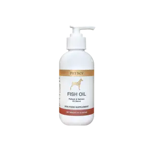 PetScy Fish Oil For Dogs - Alaskan Pollock & Salmon Blend with EPA DHA Omega-3 for Skin Coat Health Joints Heart Immune Brain Function