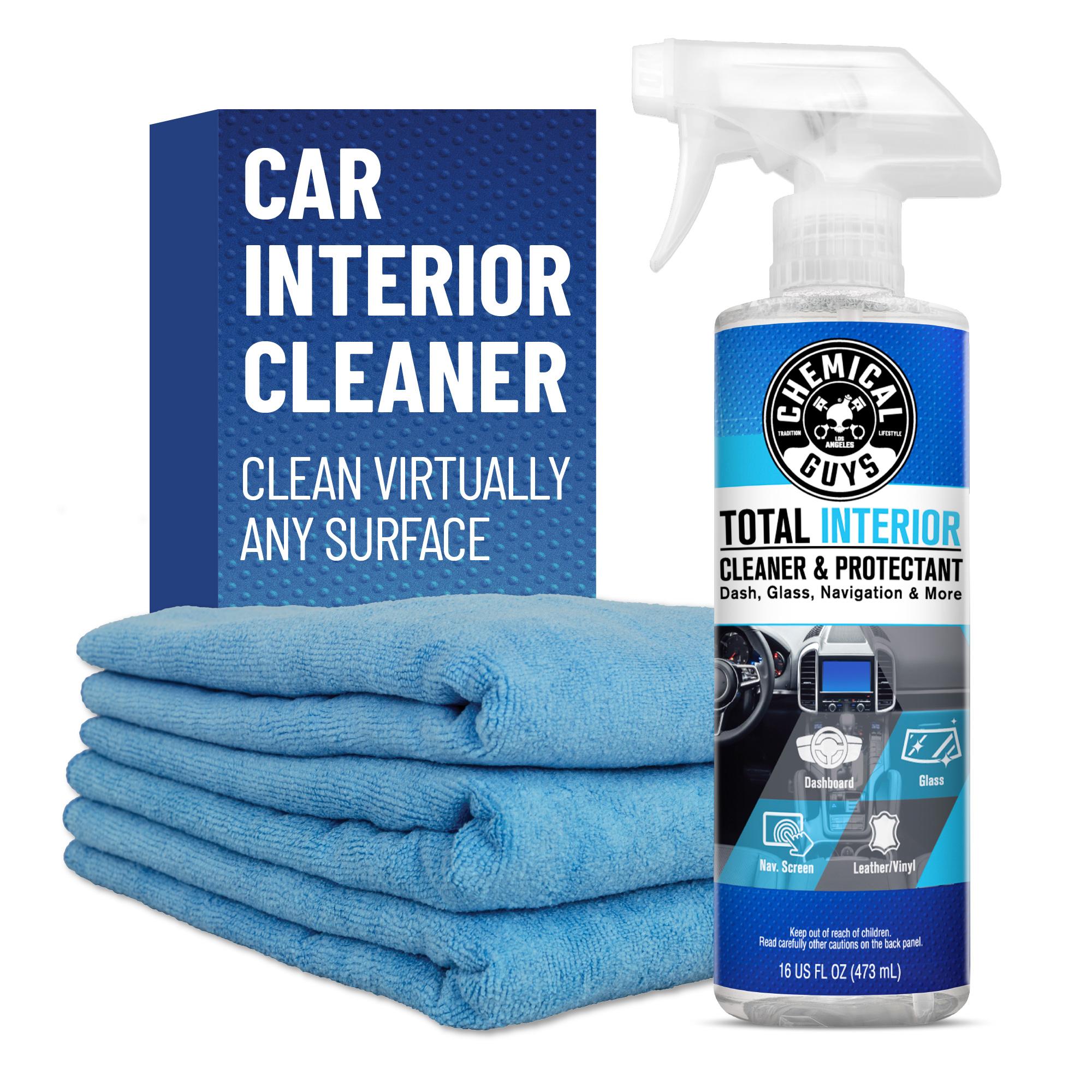 CHEMICAL GUYS Ultimate Total Interior Detailing Kits – Clean & Refresh Car Dashboards, Seats, Doors, Glass, Leather & More – All-in-One Interior Cleaner, Safe on Plastic, Vinyl, Leather & Fabric, Auto, Car Detailing Products, Comprehensive Kit