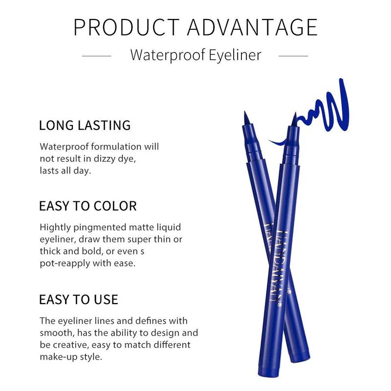 12 Colors Matte Liquid Eyeliner Set Rainbow Neon Waterproof Smudgeproof Long Lasting Gel Eye Liner Christmas Gift Kit for Women All Skin Types - Lipliner