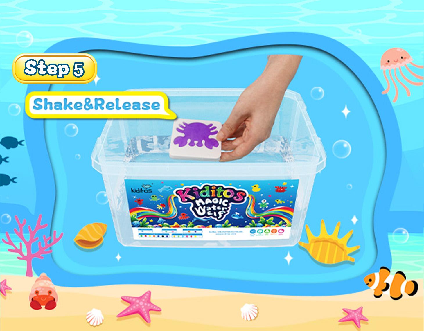 Kiditos  Magic Water Elf Toy Kit with Magic Gels, Molds - Imaginative Play, Christmas Gifts, Birthday Gifts, Party Favors, and Family-Friendly DIY STEM Projects