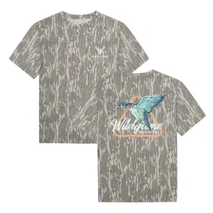 Mossy Oak Wildgame Woodie Landing Tee For Men - Mossy Oak Washed Bottomland Mallard Tee, Hunting Shirt, Gift for Dad, Gift For him, Hunting Season Shirt