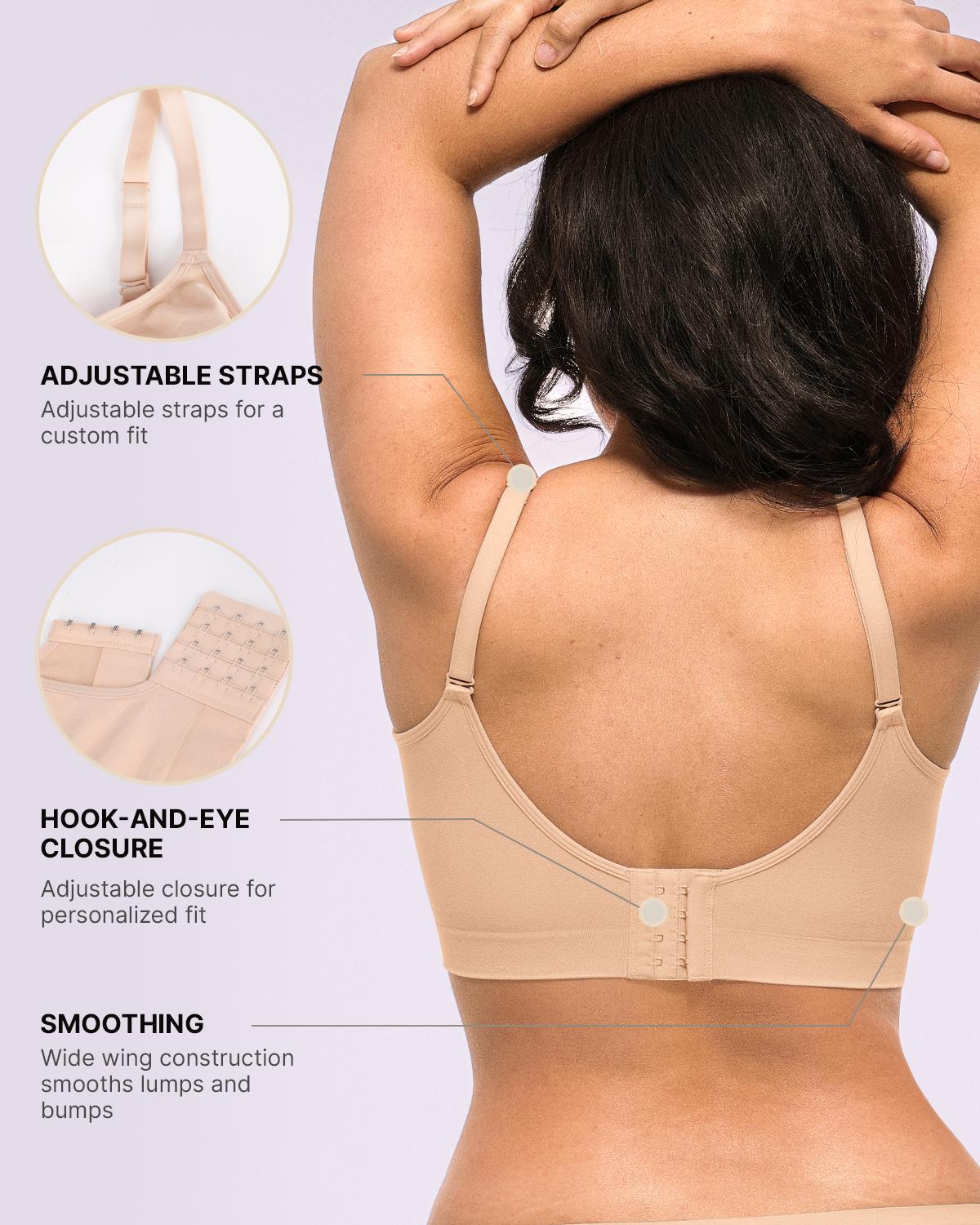 Shapellx ZeroFeel Wireless Bra – Wide Band & Cross-Back Support Sales