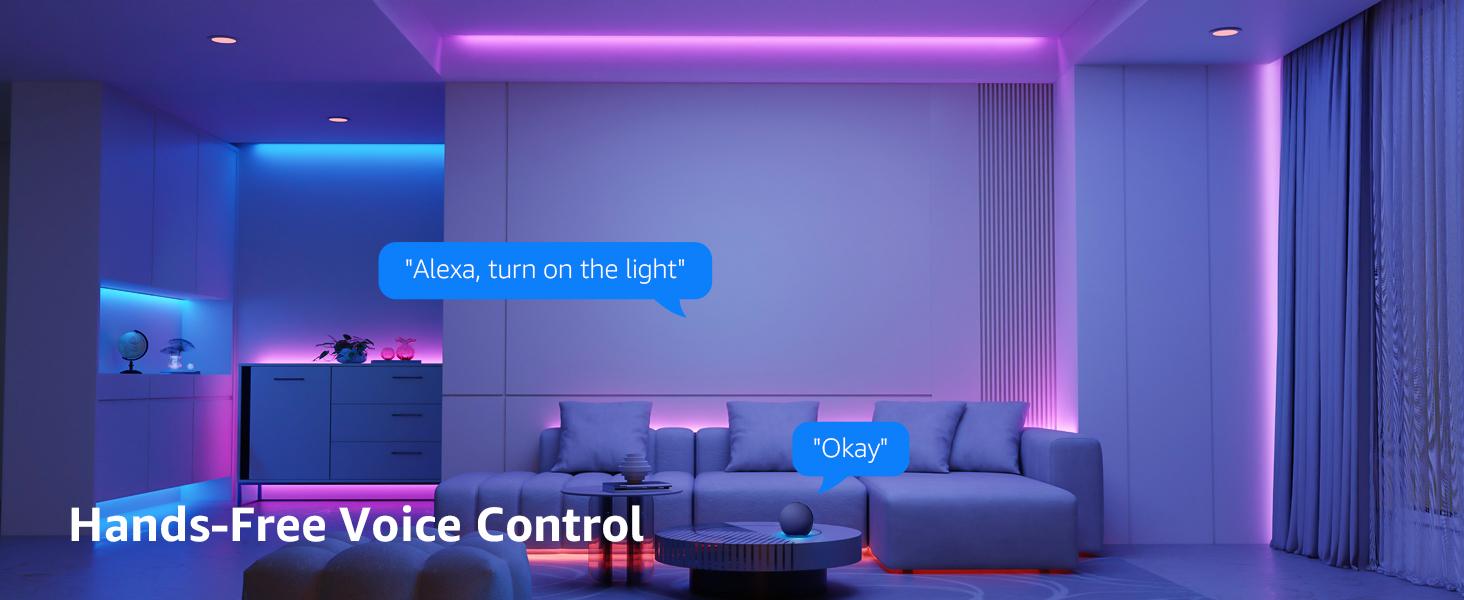 Lepro SE1 AI Smart LED Strip Lights - 16.4-65.6ft RGB Color Changing Light Strips with APP Control, AI Generated Lighting, Music Sync, 2.4GHz Wi-Fi & Bluetooth LED Lights for Home Decor (No Remote)