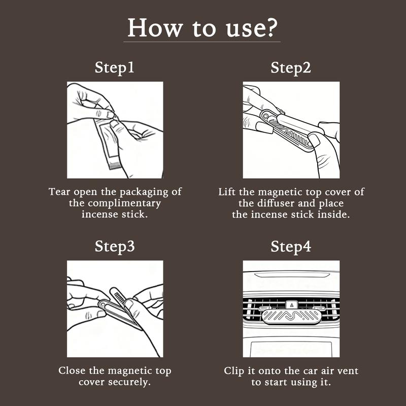 FANCYSPACE 7-in-1 Car Air Freshener Long Lasting, 3-Month Long-Lasting Old Money Style Natural Wood Car Air Freshener – Magnetic Clip, Premium Scent, Christmas Limited Gift Edition