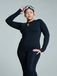 Colorado Fleece Bodysuit - Onyx Black