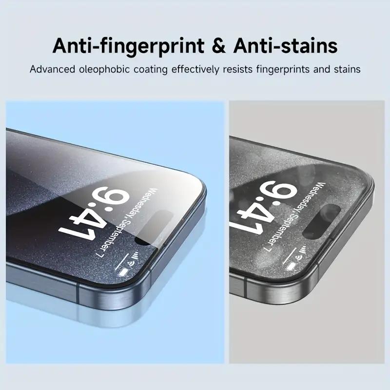Shatterproof Screen Protector 2pcs Tempered Glass Screen Protector for iPhone 17/Air/11/12/13/14/15/16/16e/Plus/Pro/Pro Max/XR/Xs Max Series Scratch-Resistant, Shatterproof, Fingerprint Resistant, Sweatproof, High Transparency Comfortable Fit