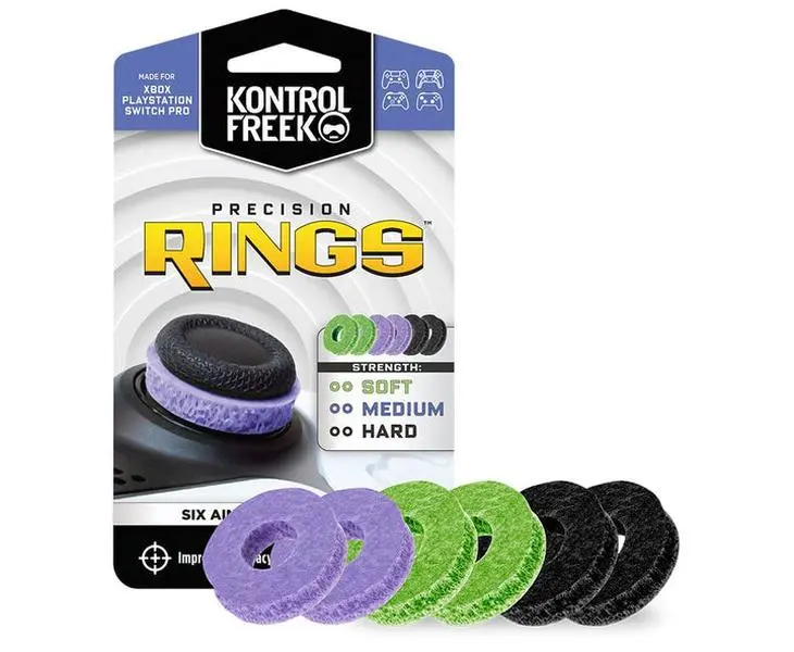 KontrolFreek Precision Rings - Hard Joystick Accessories for Gamers, Console Controllers (XB, PS4) | Gamers Accessories Console