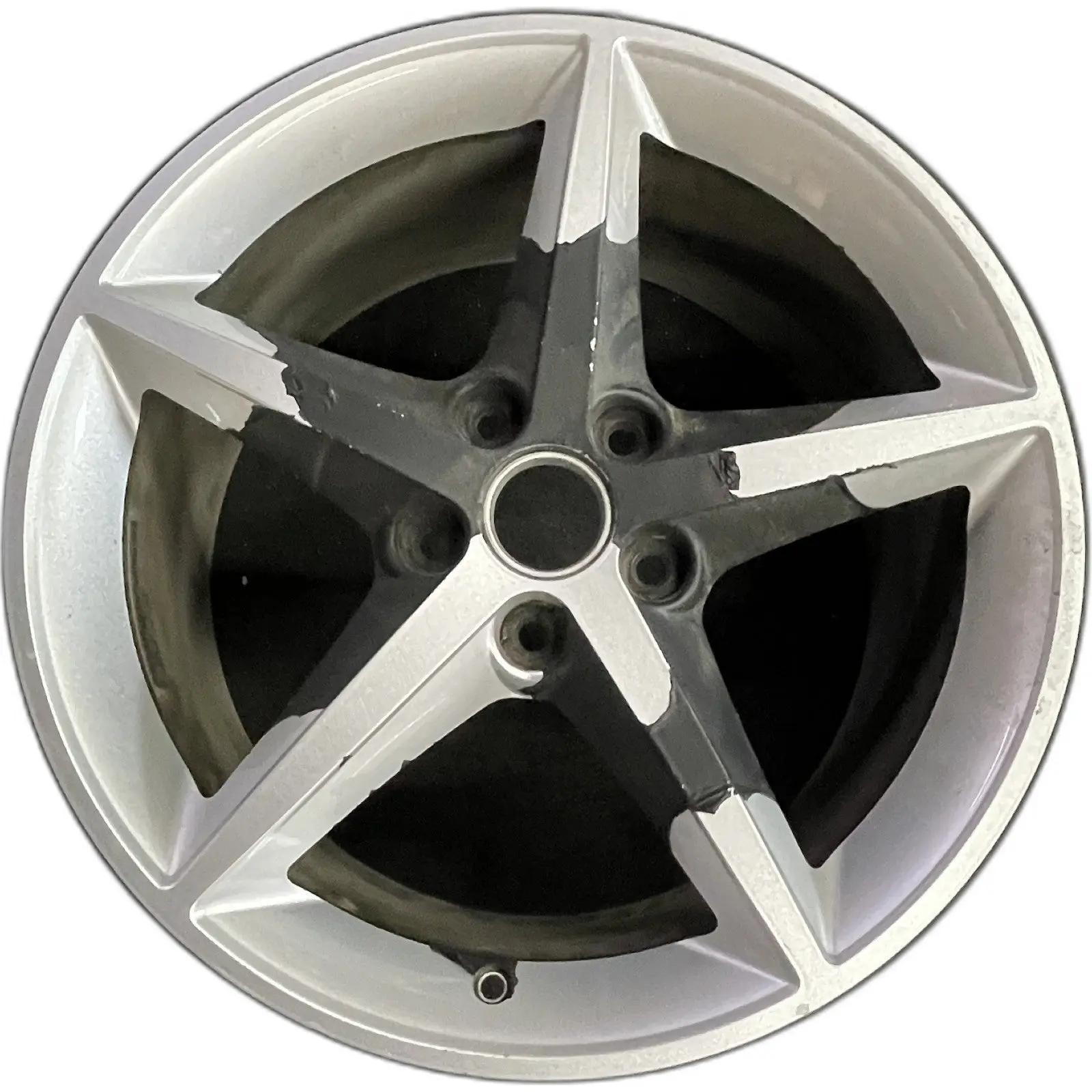 REAR Chevrolet SILVER CORVETTE OEM 19x10 Inch 2011-2013 LAL 09598121 5 spoke sparkle opt QG6 ALLOY Original Factory Rim