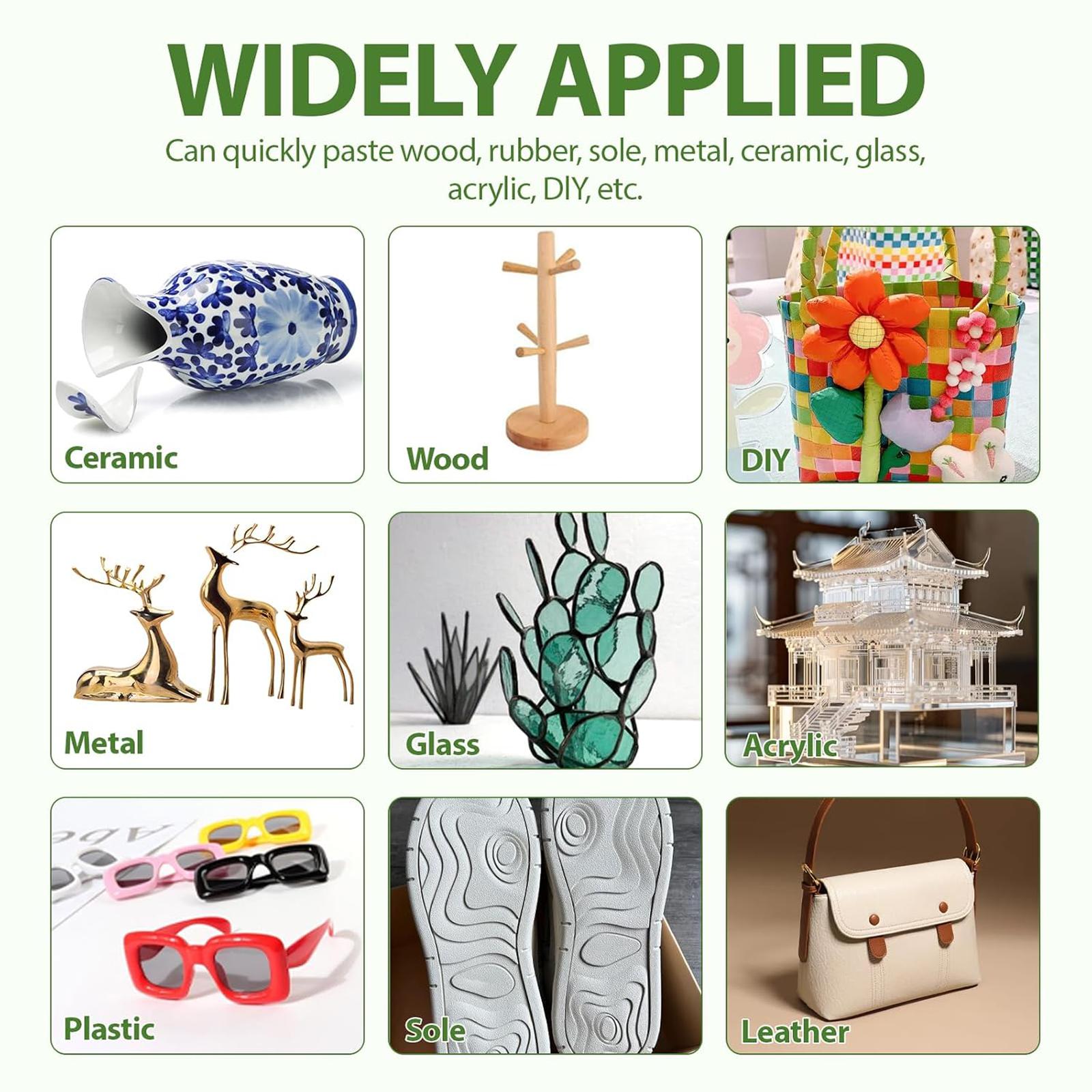 Upgrade to Large Capacity Welding High Strength Oily Glue,Universal Super Glue,Strong Plastic Glue Fast Repair and Curing for Metals, Plastics,with Anti Clog Cap,Strong Adhesive Waterproof Adhesive for Faux Leather,Metals,Wood,Plastics,Rubber.smartliving