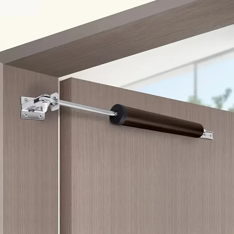2pcs Automatic Pneumatic Aluminum Pressure Door Closer Door Hardware | Sleek, Durable Home Safety Device with Automatic Closing & Buffering, Easy Installation, Ideal for Wood & Metal Doors, Application Control Method, Door Closers For Home