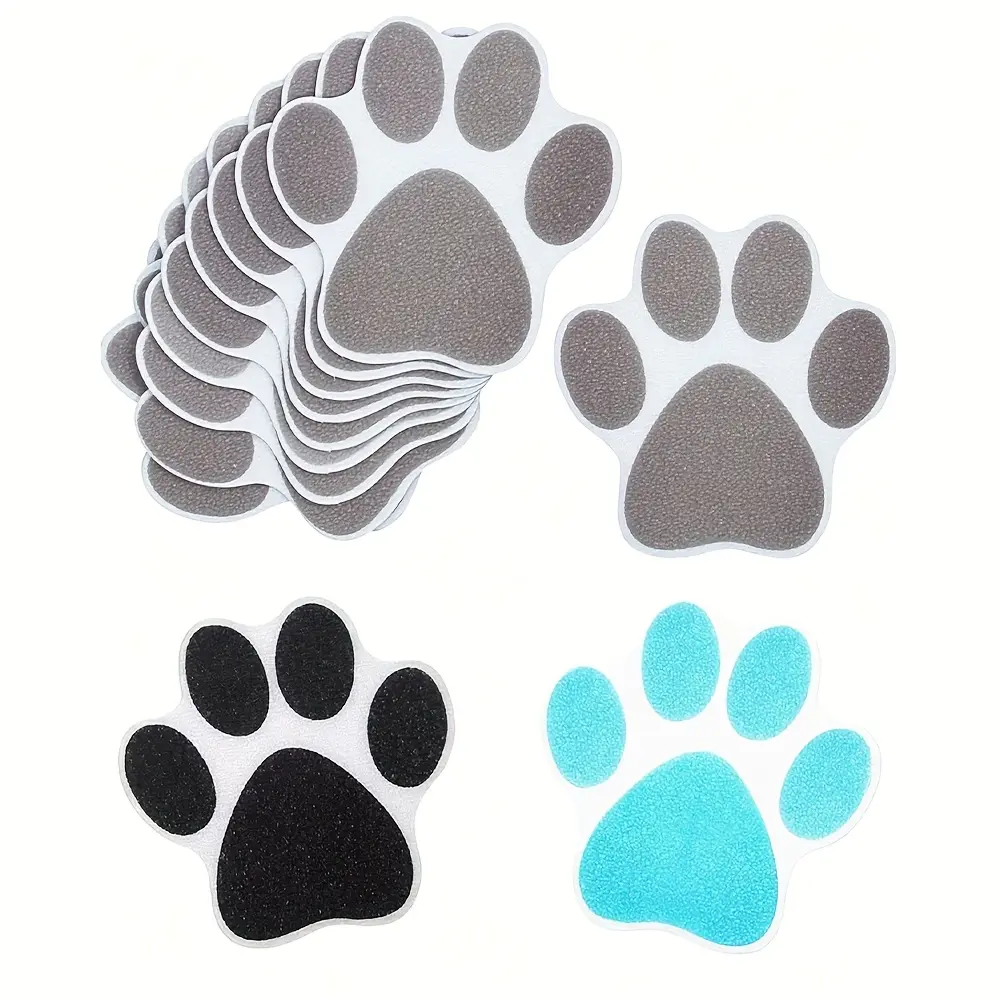 20Pcs Non Slip Bathtub Stickers Shower Floor Sticker Safety Adhesive Paw Decals Treads for Tubs Anti Slip Applique for Bathtub Bathroom Pools