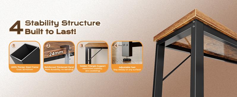 Huuger 63 Inch L Shaped Desk with Power Outlets and USB-C Port, 0.95 Inch Thicker Desktop, Reversible Computer Desk, Larger Office Corner Gaming Desk, for Home Office, Study Monitor Mount Huuger 63 Inch L Shaped Desk with Power Outlets and USB-C Port, 0.95 Inch Thicker Desktop, Reversible Computer Desk, Larger Office Corner Gaming Desk, for Home Office, Study Monitor Mount