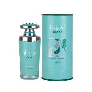 Lattafa Mayar Natural Intense for Women EDP 3.4 OZ New Floral Perfume Unisex Vanilla Fragrance Scented Coconut Jasmine Pack. Aroma Blend Daily Smooth Cosmetic Creamy Sweet Musky