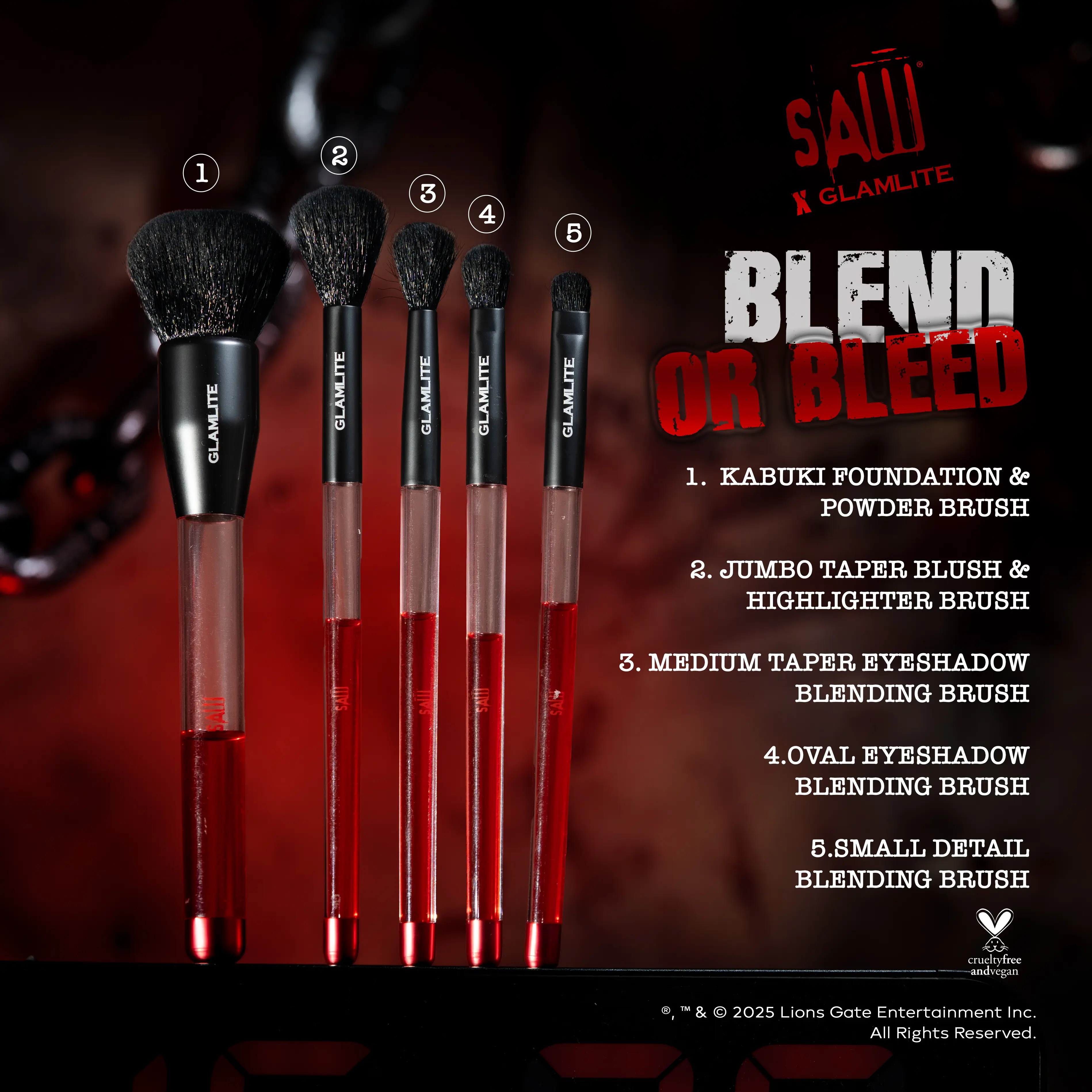 SAW x Glamlite Brush Set