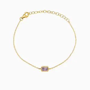 Mirabel Bracelet Lavender Octagonal