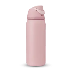 Owala ROSE QUARTZ Special Edition 24/32oz Free Sip Valentines 2026 Water Bottle, Cute FreeSip Water Bottle Insulated Leakproof Stainless Steel Cup for Everyday Use Design Perfect for Teens, Girls, Travel & Work