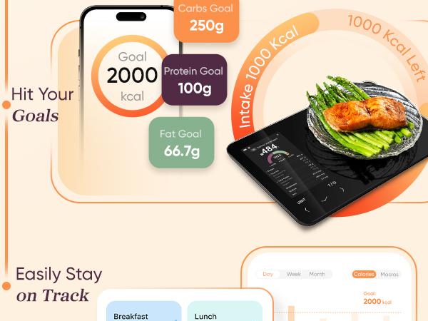 [Livestream Exclusive]COSORI Nutrilens AI Scan Nutrition Food Kitchen Scale – Digital Kitchen Scale with Type-C Charging, Accurate Nutritional Analysis & User-Friendly Interface for Cooking Precision R001S