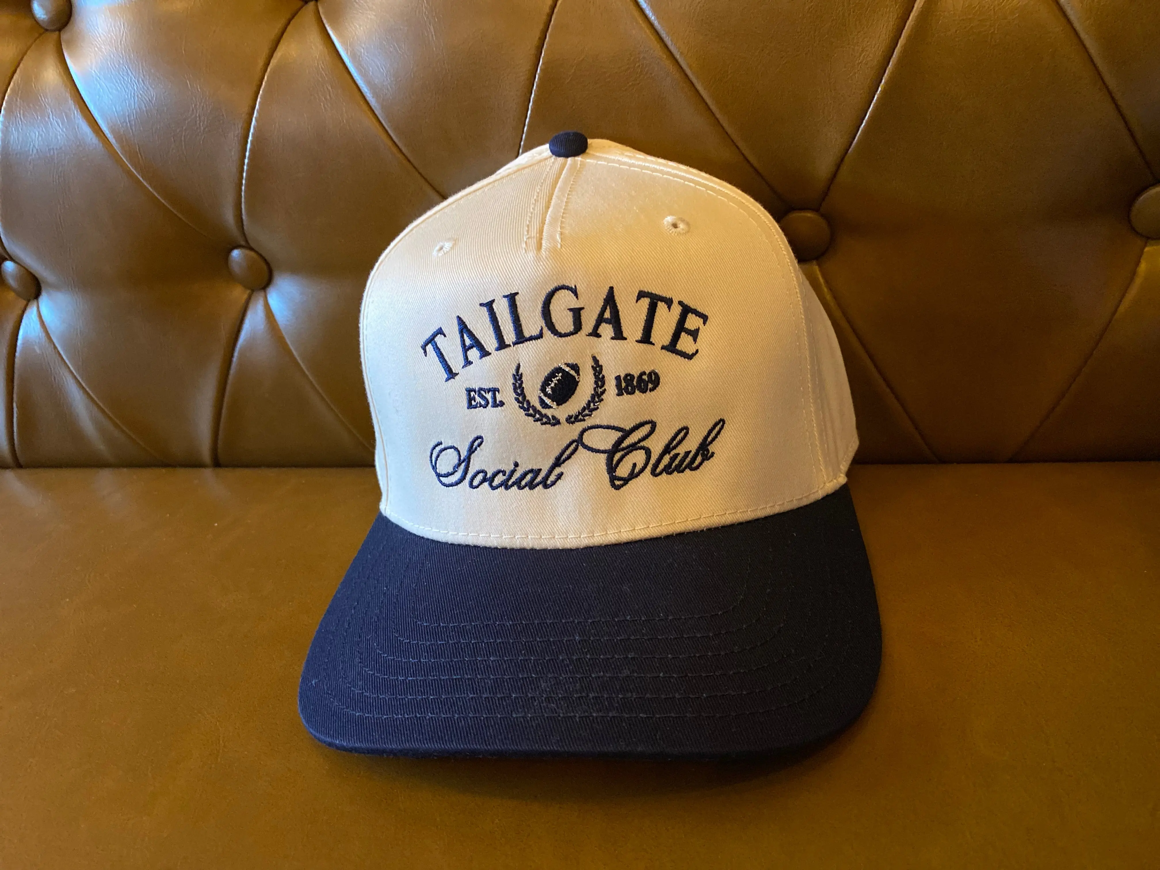 Tailgate Social Club Canvas Trucker Hat - Navy
