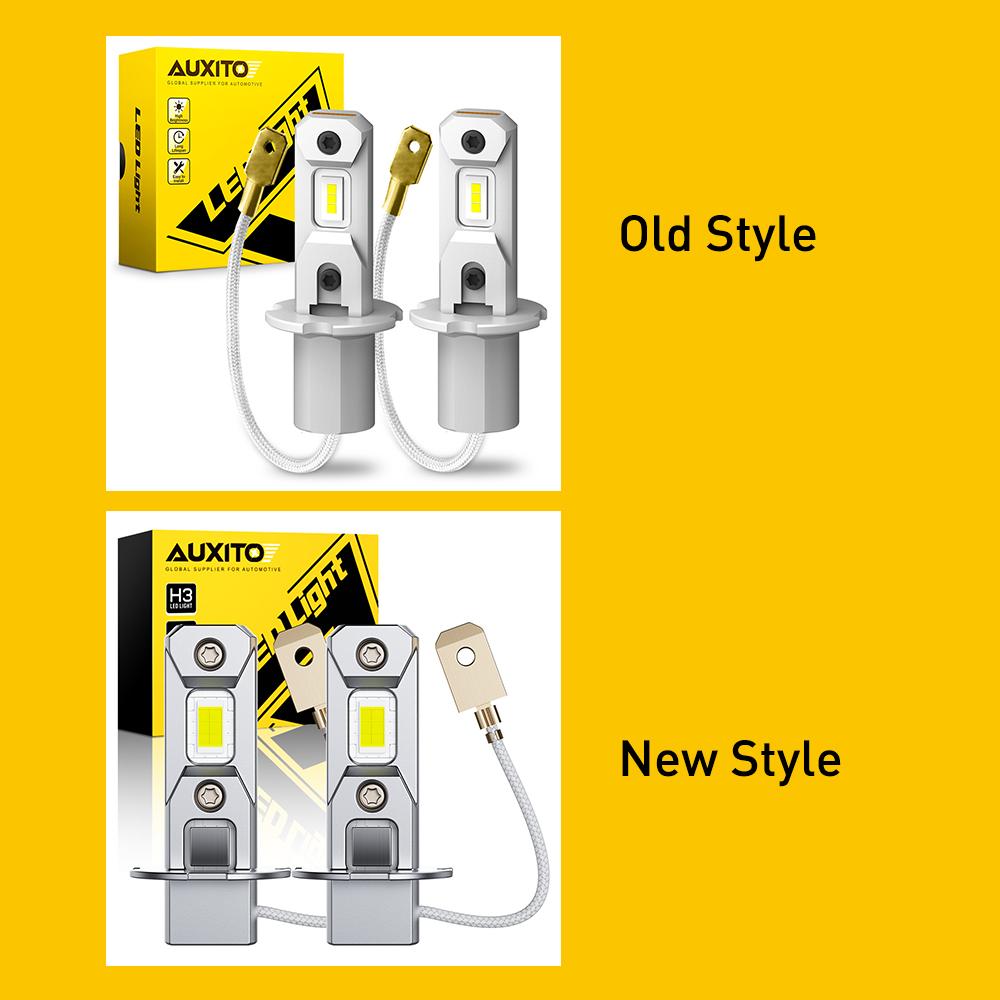 AUXITO H3 LED Fog Light Bulb Conversion Kit Super Bright White DRL Lamp 6500K