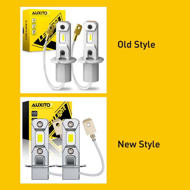 AUXITO H3 LED Fog Light Bulb Conversion Kit Super Bright White DRL Lamp 6500K AUXITO H3 LED Fog Light Bulb Conversion Kit Super Bright White DRL Lamp 6500K