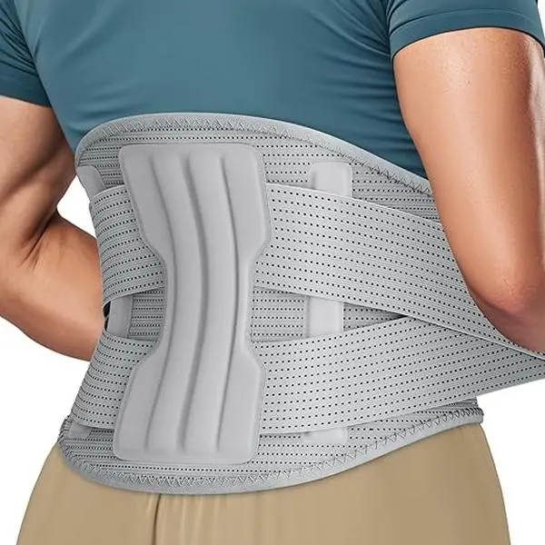 NEENCA Compression Protective Gear Lower Back Brace - Breathable Mesh Lumbar Support with Adjustable Straps, Multi-Size Unisex for Herniated Disc, Lumbar Strain, Lifting Work, Sciatica, Scoliosis Posture Straightener Waist Abdominal Belt, Sporty Protectiv