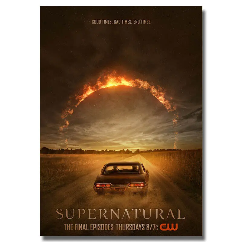 Supernatural TV Series Poster Wall Art Picture Print Dorm Room Décor