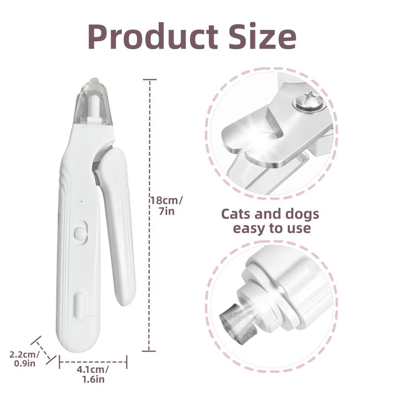 USB C rechargeable pet nail grinder