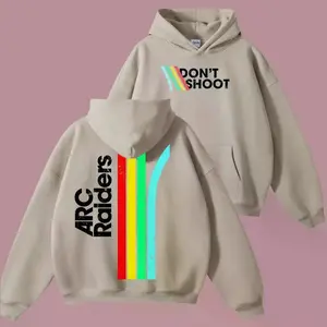 Don't Shoot ARC Gaming 2-Side Hoodie, Sarcastic Funny Retro Arcade Raiders Shirt, Video Game Emote Gamer Gift Distressed Vintage ARC Stripes, Game Lovers Gift