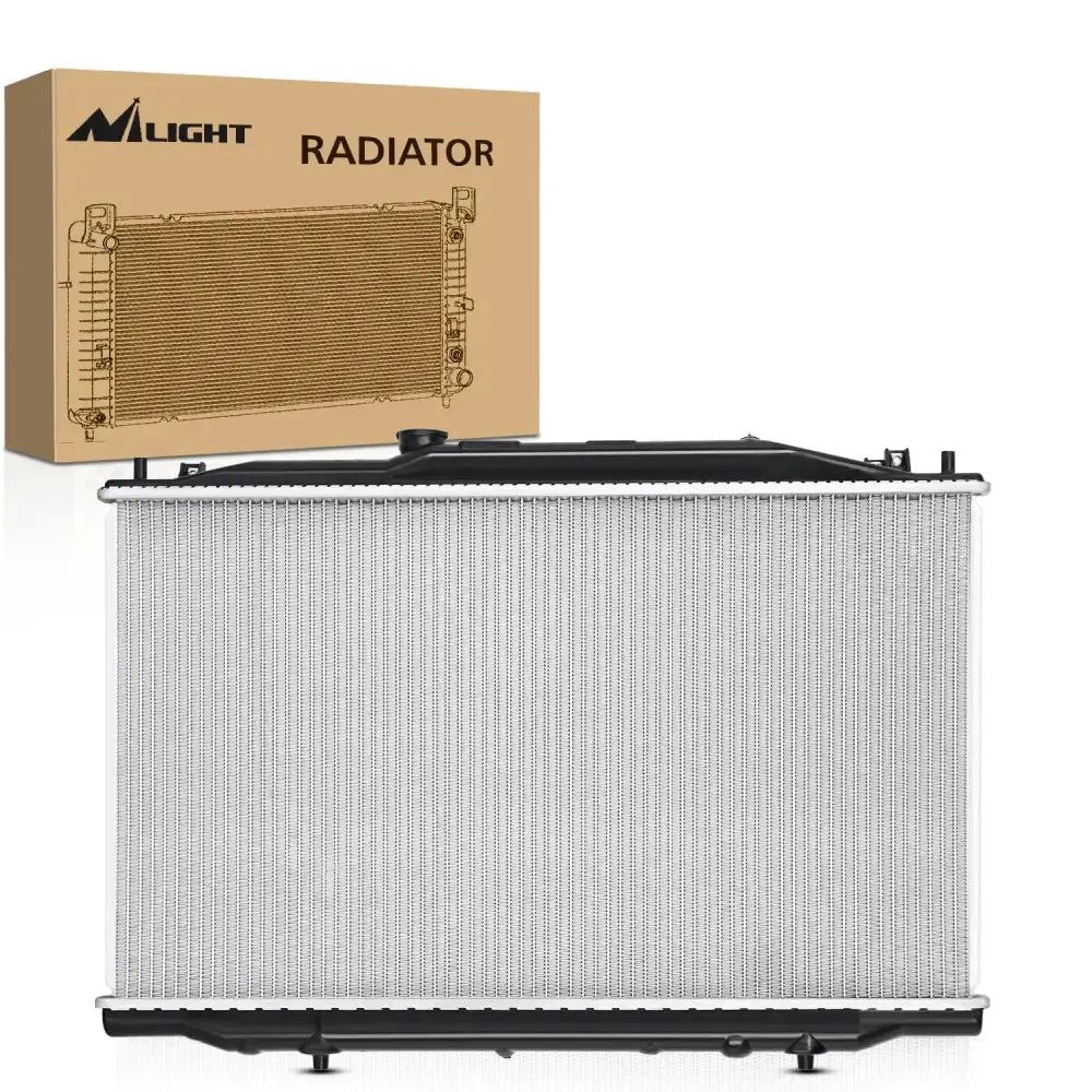 Nilight CCU2797 Series Aluminum Core FWD Radiator - 100% Leak Tested Engine Parts for 2003-2007 Honda Accord 2.4L FWD, Precision Folded Fins, Maintains Pressure, Increases Boiling Point, Ensures Optimum Cooling Efficiency