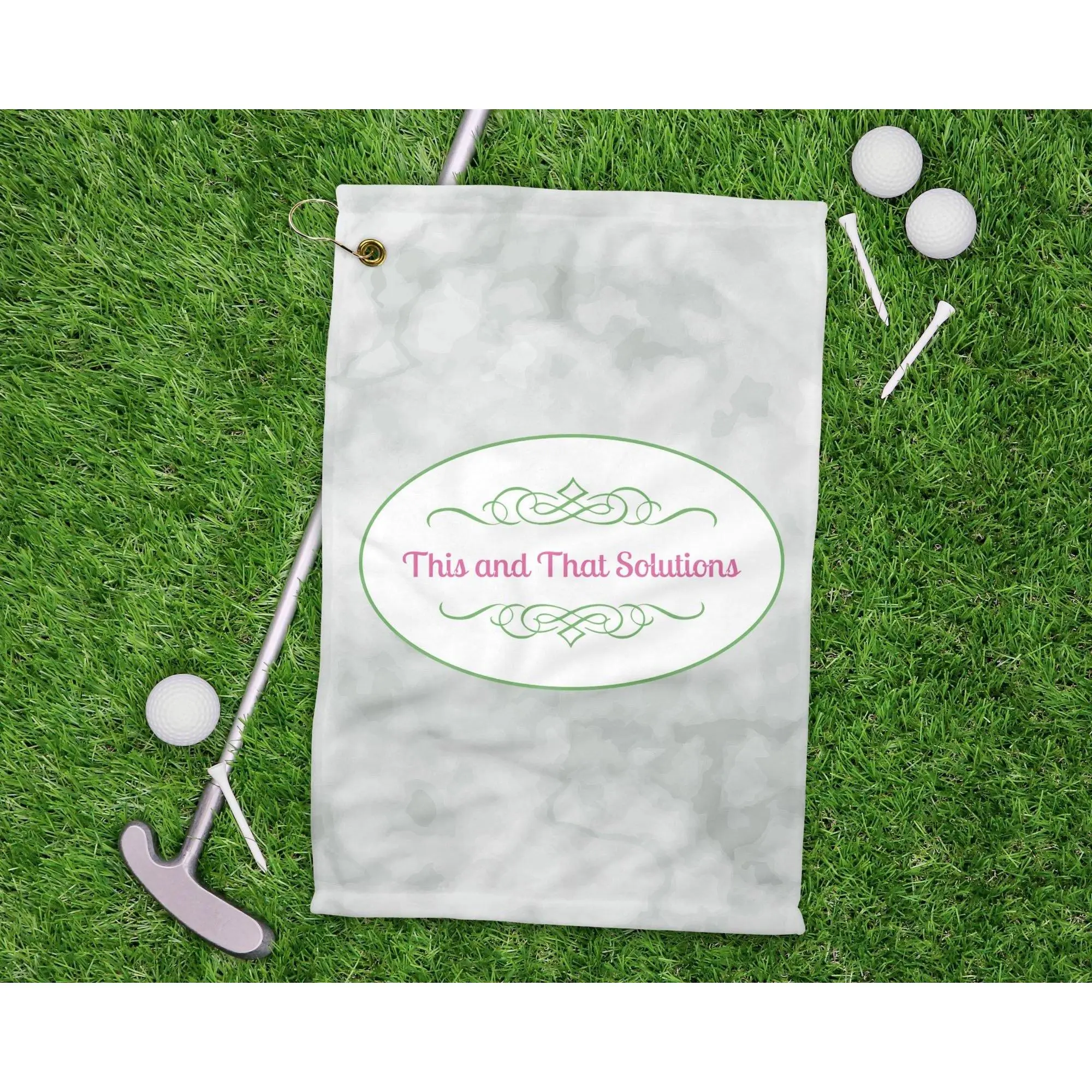 Personalized Golf Accessories | Custom Golf Towel | Company Logo