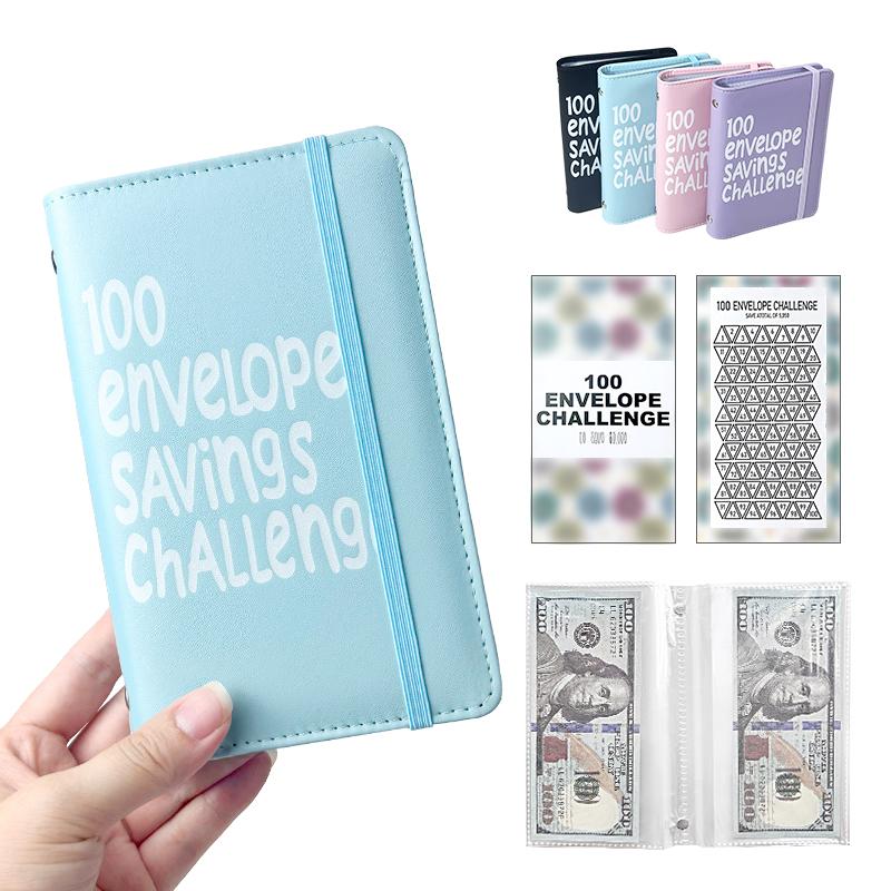 100 Days Saving Challenge Coin Envelope BudgetStorage Book - Binding Covers With Daily Savings Tracker,Habit-Forming System, And Cash Savings Goal Of $5050Develop A Consistent Savings Habit