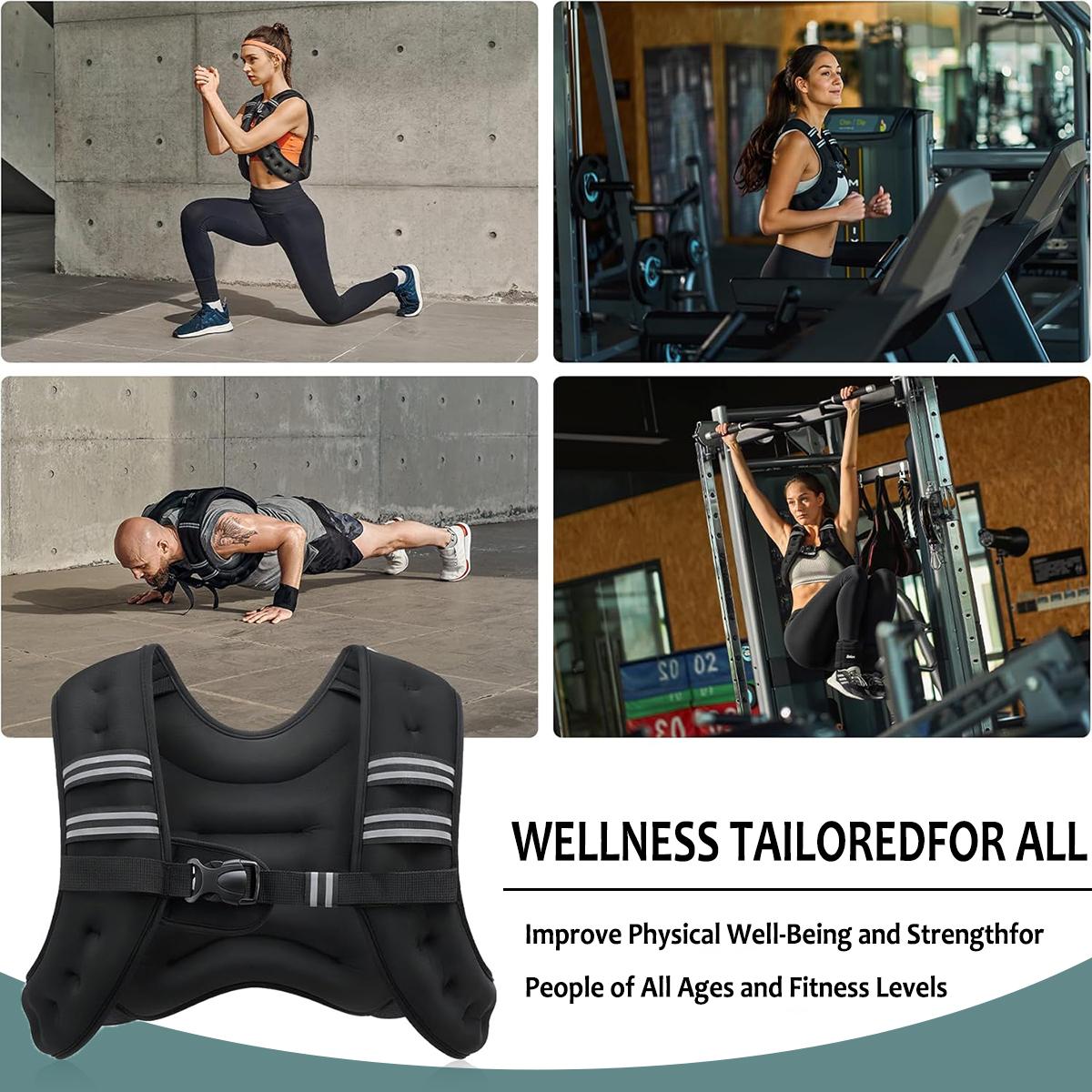 Lightweight Weighted Vest for Beginners & Advanced Training Unisex Fitness Auxiliary Equipment Strength Training Running Vest Ideal for All Levels