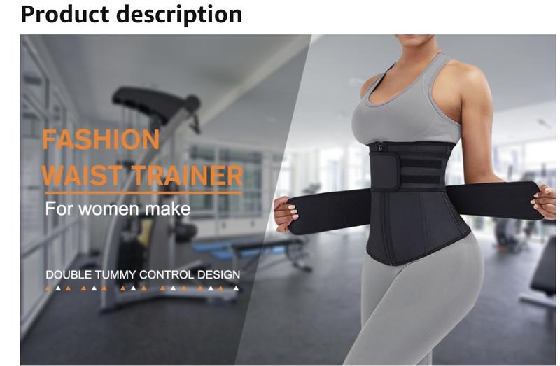 Waist Trainer for Women Latex Underbust JSculpt Double Training Belt Workout Sport Girdle Waist Trainer for Women Latex Underbust JSculpt Double Training Belt Workout Sport Girdle