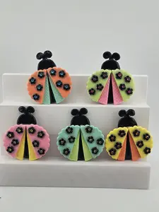 Whimsical Ladybug Magnets!  Brighten up your Fridge with these Adorable Handmade Magnets!