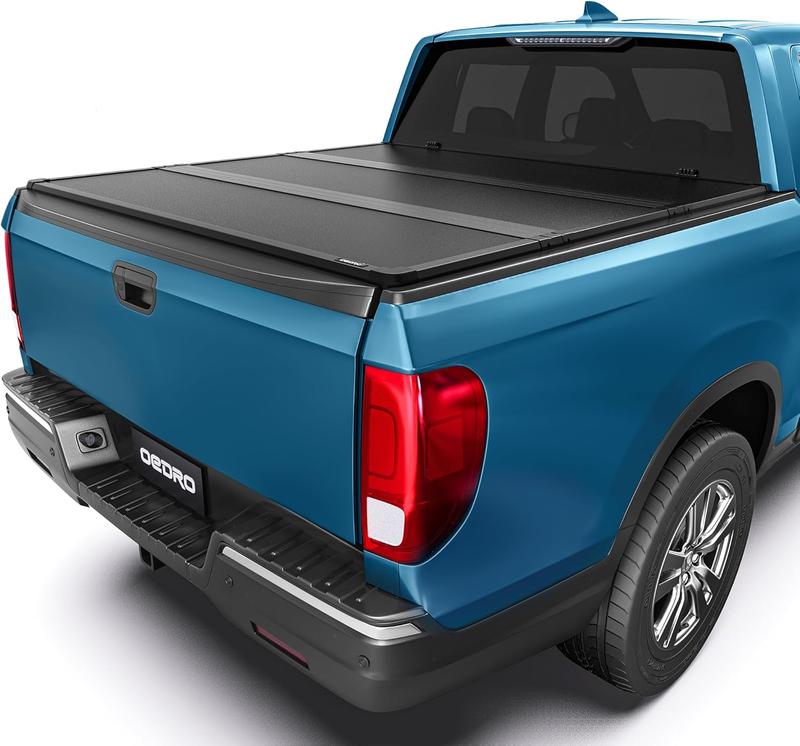 [Fits 2017-2026 Honda Ridgeline] 5 Ft Bed, FRP Hard Tri-fold Truck Tonneau Cover
