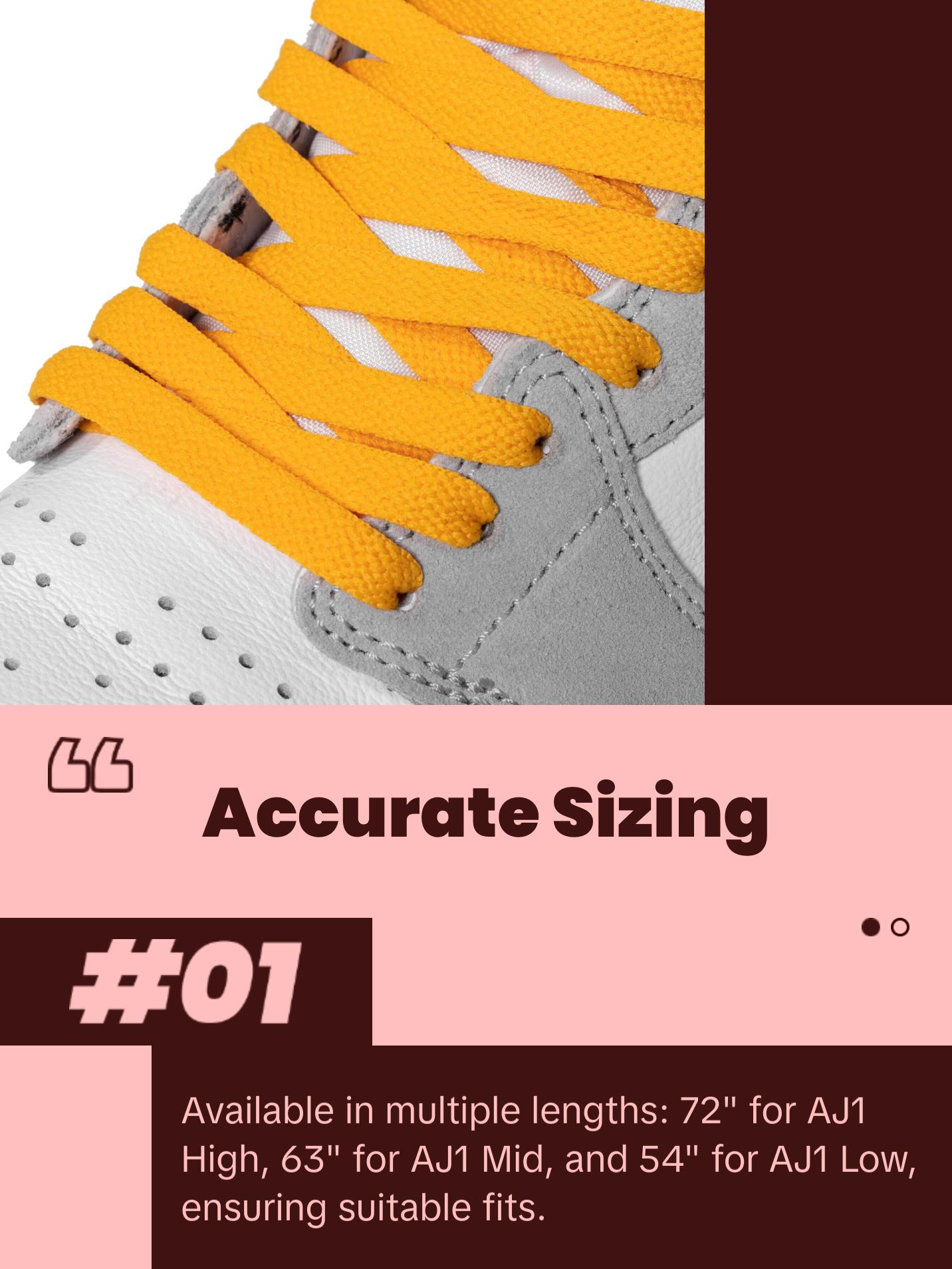 Gold Jordan 1 Replacement Shoelaces