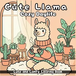 Cute Llama Cozy Daylife: Coloring Book For Kids And Adults Featuring 50 Coloring Pages Of Adorable Llamas Enjoying Beach Scenes, Tropical Vacations, And Cozy Moments, Making It Easy To Color And Fun., Paperback