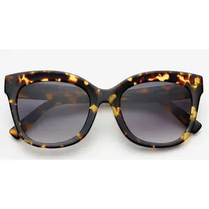 Naples Women's Fashion Cat Eye Sunglasses By FRYERS Eyewear - Tortoise