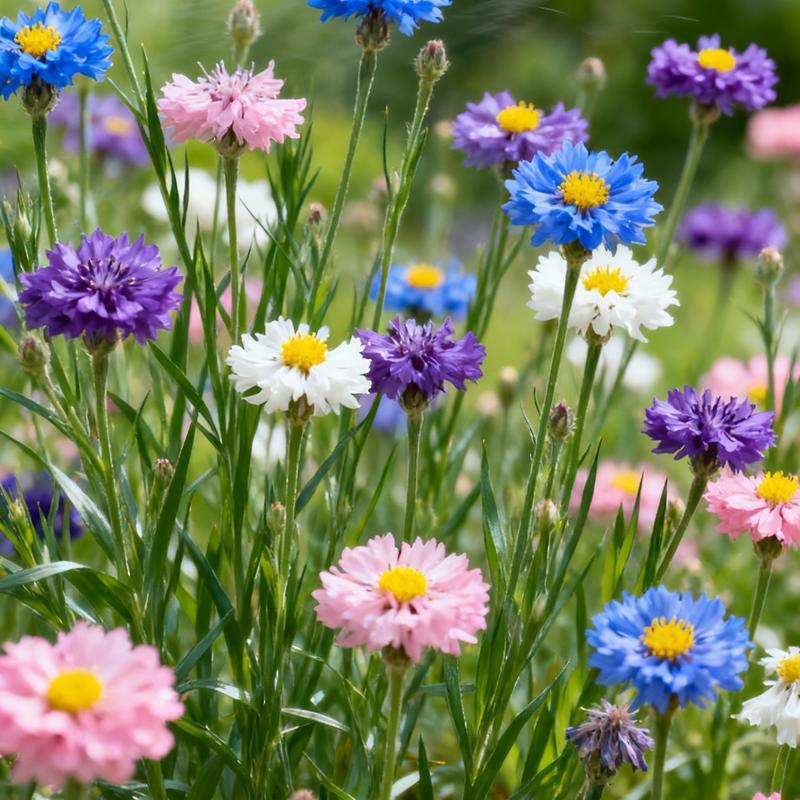 500 Cornflower Garden Seeds – Low-Maintenance Blooms for Rustic & Pollinator Gardens (Seeds Only)