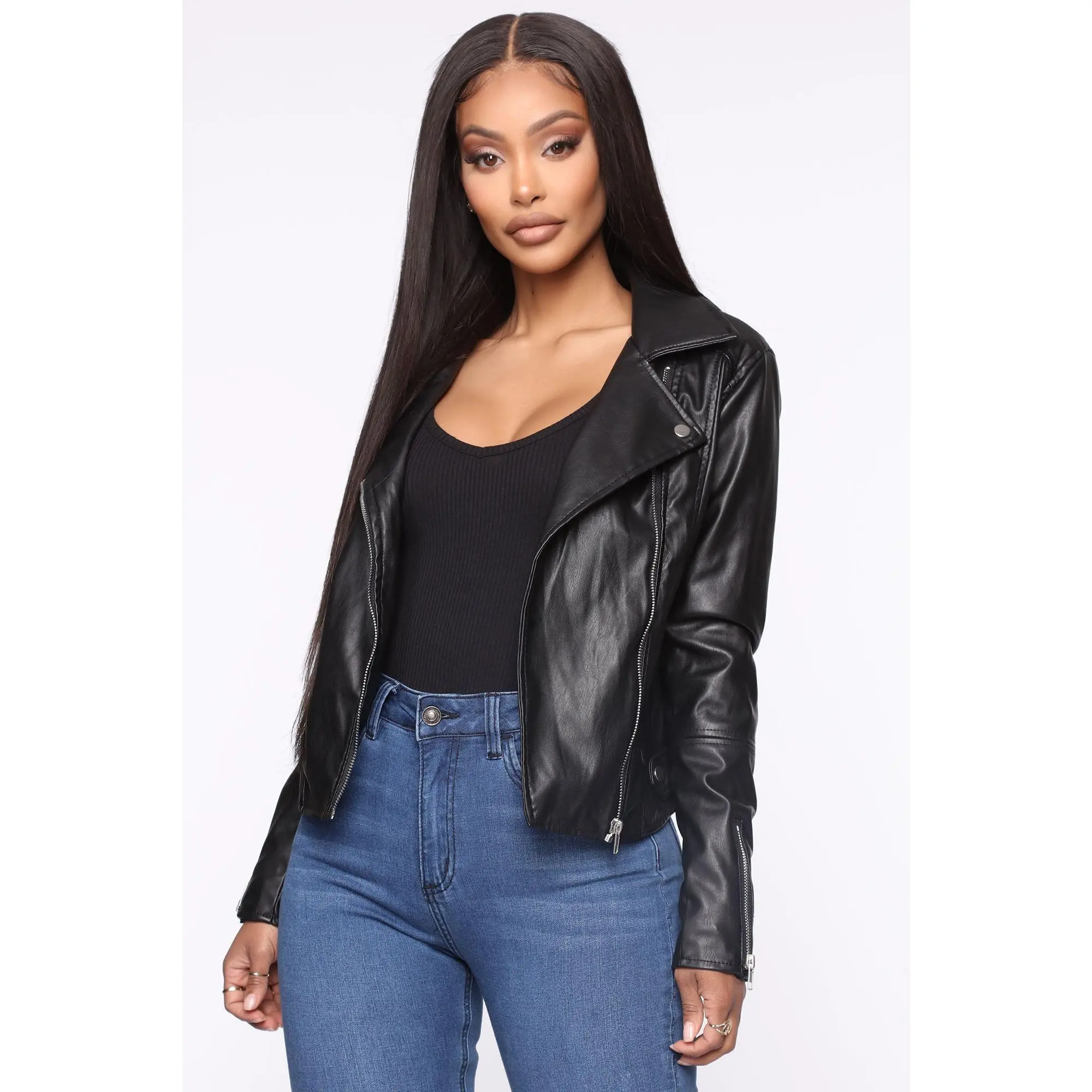 Never Average Moto Jacket - Black